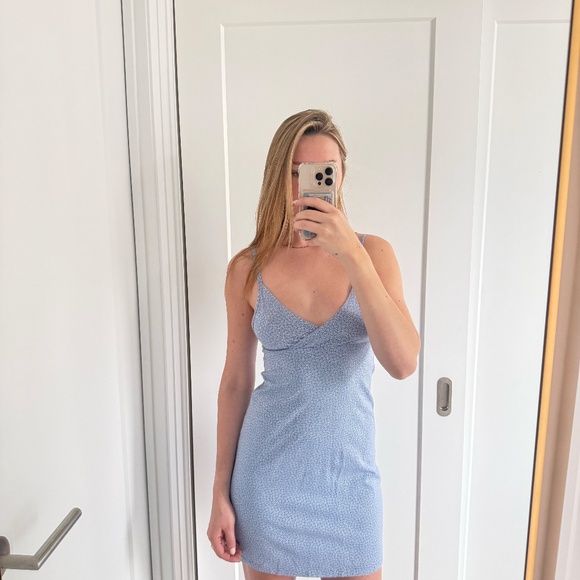 Brandy Melville John Galt Blue Amara Mini Dress - Picture 11 of 11